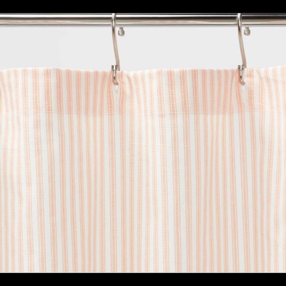 Threshold Bath Threshold Striped Shower Curtain Coral Poshmark